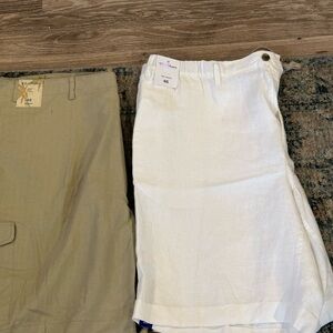 NWT - Big and Tall Caribbean Flat Front Performance Stretch 9" Inseam Short